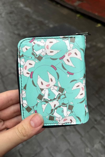 Köstebek Hatsune Miku Texture Unisex Wallet