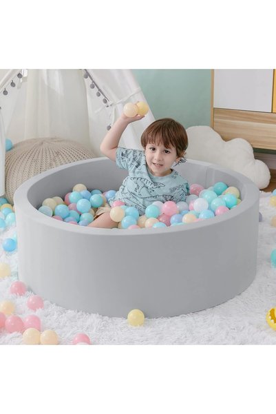 Generic حوض كرات من الفوم، مقاس 35.4 × 11.8 بوصة، حوض كرات للأطفال الصغار، حو...