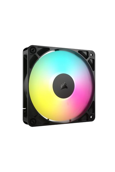 Generic مروحة RS120 ARGB مقاس 120 مم بتقنية PWM – توصيل متسلسل – منخفضة الضوض...