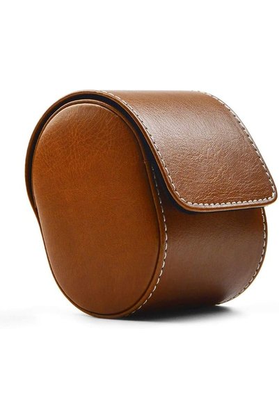 Oirlv Luxury Leather Watch Storage Box Travel Single Watch Case Jewelry Gift ...