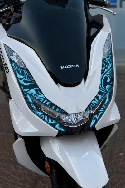 Banxtre Honda Pcx Wide Pattern Ileaf Patterned Forged Headlight Film Headligh...