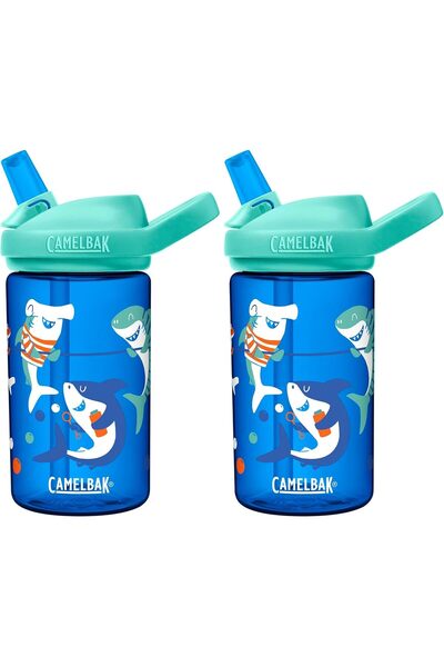 Generic - EDDY PLUS KIDS BOTTLE 400ML SHARK SUMMER CAMP SPRING SUMMER LE (Pac...