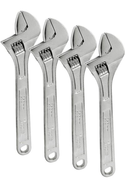 Generic 10 Inch Cabon Steel Adjustable Wrench, Extra Wide Jaw Opening,Heat Tr...