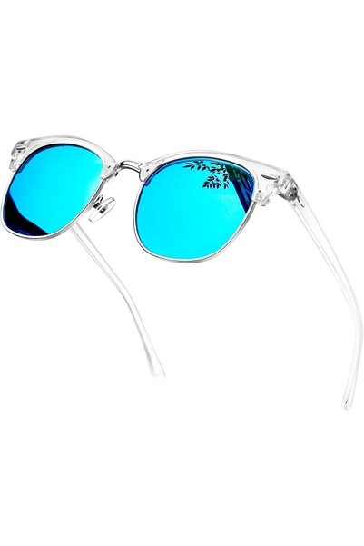 Generic Polarized Half Frame Sunglasses Classic UV400 Semi Rimless Shades