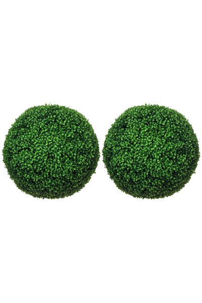 Generic Brand Set de 2 sfere artificiale din buxus, plante artificiale cu pro...