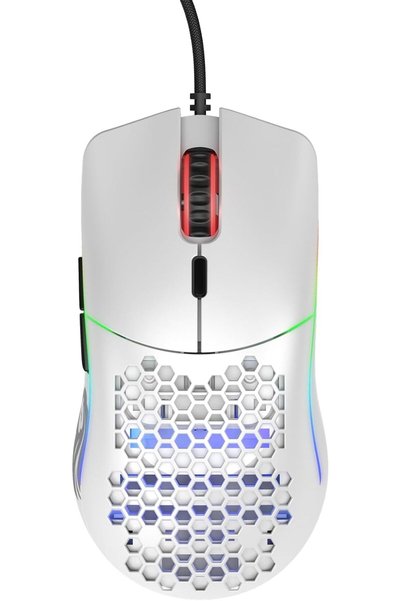 Generic ماوس ألعاب - موديل O Minus 58 جرام، ماوس خفيف الوزن بتصميم خلية النحل...