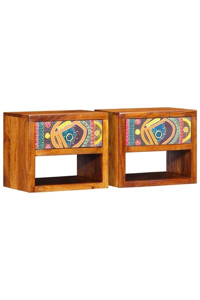 vidaxl Dulap de noapte 2 buc. Maro 40 x 35 x 35 cm