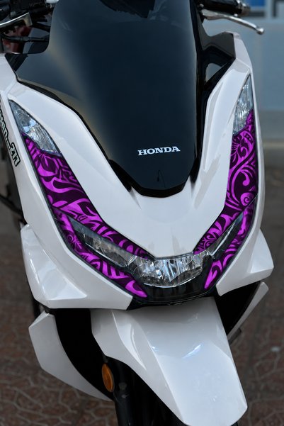 Banxtre Honda Pcx Wide Pattern Ileaf Patterned Forged Headlight Film Headligh...