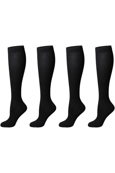 Generic Breathable Knee Long Copper Compression Socks 4 Pairs Pack, Ideal for...