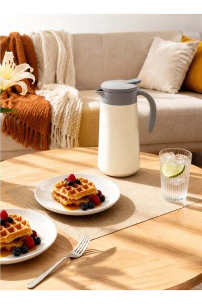 Noon East Coffee And Tea Vaccum Flask Set, Leak-proof And Keeps Drinks Hot 800ML