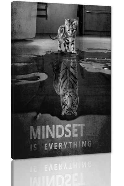 Generic Inspirational Canvas Wall Art Motivational Framed Office Artwork Mind...