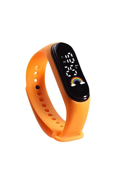 Choice Orange Children Multicolor Watch Led Digital Wrist Watches For Boy Gir...
