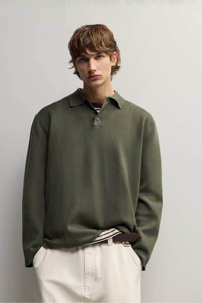 LEFTIES ERKEK Soft polo yaka kazak