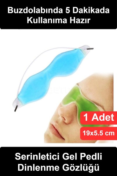 Wonara Jel Göz Maskesi Soğuk Terapi Buz Kompresi Yeniden Kullanılabilir Soğut...