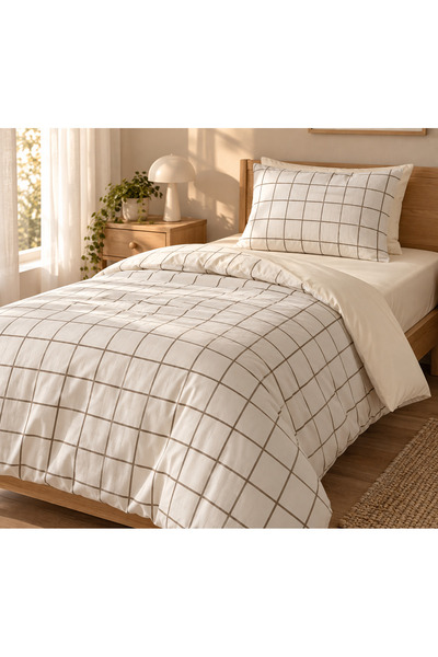 liefhome Σετ Παπλωματοθήκη Μονό 160x220 εκ. Ελαστικό Σεντόνι 120x200 εκ.