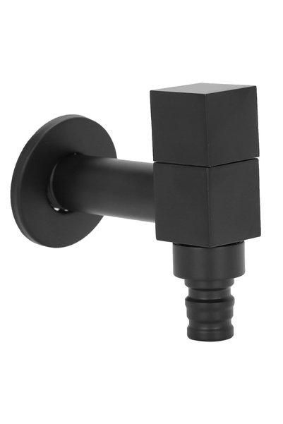 Noonedibs Robinet de apă pătrat G1/2, complet din cupru, robinet rece, robine...