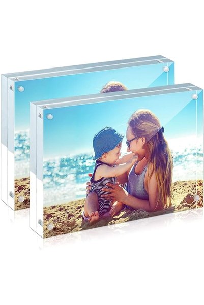 Generic إطارات صور أكريليك A4، عبوة من قطعتين، SYOSI، مقاس 8.5x11، مغناطيسية ...