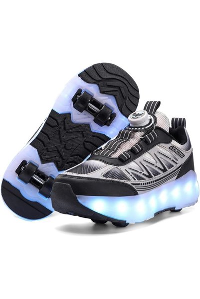 Generic Roller Skates 4 Wheels Shoes for Kids - New Upgrade Skates Sneakers L...