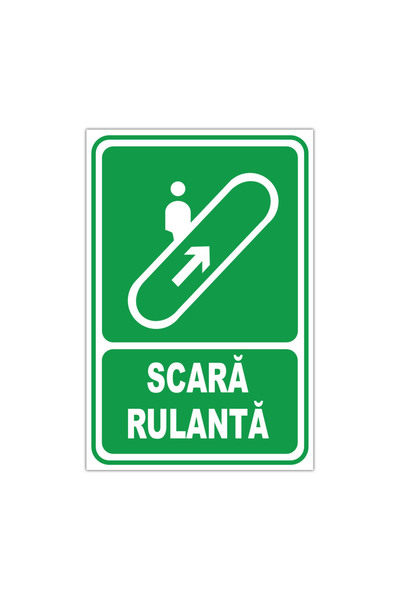 CUBIKA Indicator Scara rulanta, CUBIKA, Autocolant, 20x30 cm