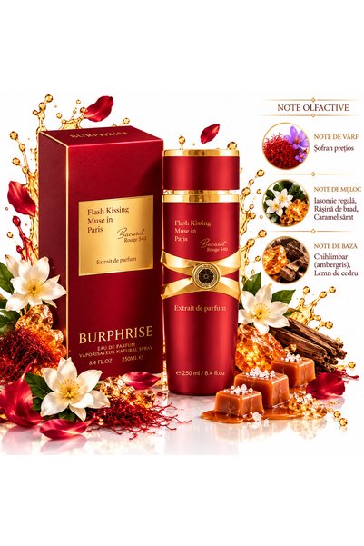 BURPHRISE Parfum Arabesc Flash Kissing Muse in Paris 250 ml, Șofran, Caramel ...