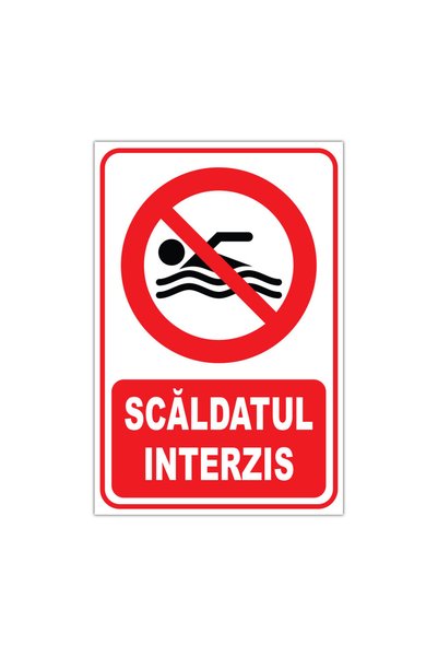 CUBIKA Indicator Scaldatul Interzis, CUBIKA, PVC 3 mm, 30x45 cm