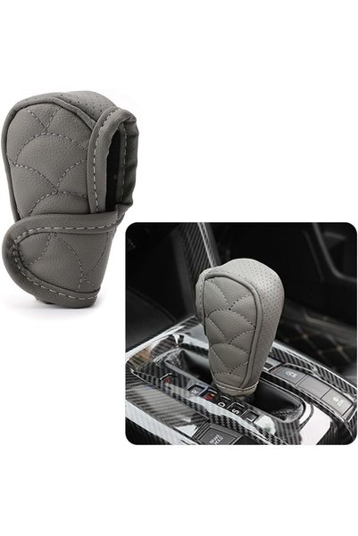 GENERAL IHOTDER Leather Gear Shift Cover with Breathable Design,Fashionable S...