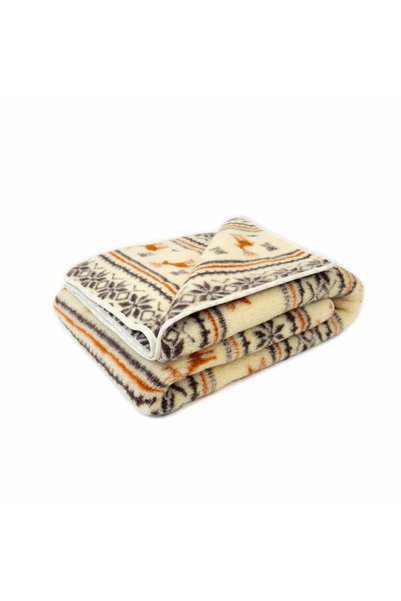 Kampol Patura din lana merinos 160X200 Lana negru modele rosii Produse de rea...