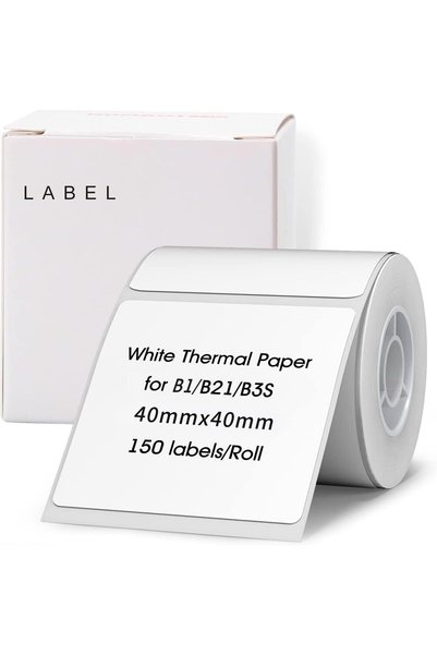 Generic Sticker Labels for B21/B3S, 1.57'' x 1.57'' (40x40mm) Thermal Sticker...