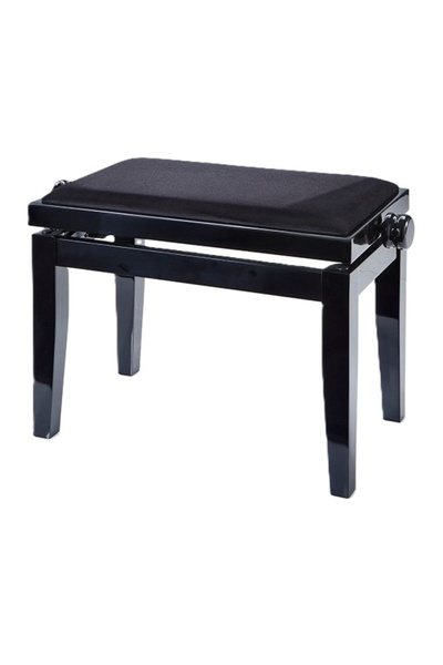Discacciati Black Velvet Piyano Taburesi (Parlak Siyah)