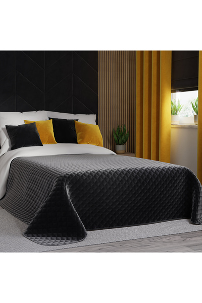 Markizeta Cuvertura decorativa Markizeta, geometrica, 220x240cm, negru