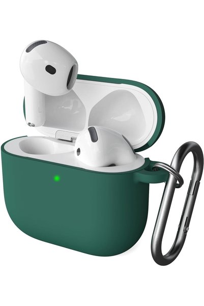 Generic غطاء حماية لسماعات AirPods 5 (2026) / AirPods 4 مع سلسلة مفاتيح (أخضر...