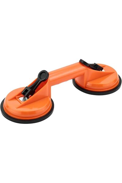 Pro7 Aluminum Glass Suction Cup -2 Cups- Heavy-Duty Glass Lifter Tool with St...