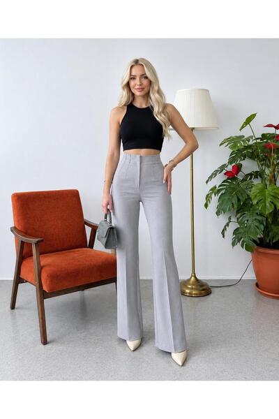 Sorvella Wear Women's High-Waisted Spanish Flare Women's Pants Imported Doubl...