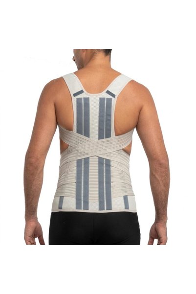 Health Mart Prim Gold Semi-Rigid Dorsolumbar Support Brace (PRS646G) – Triple...