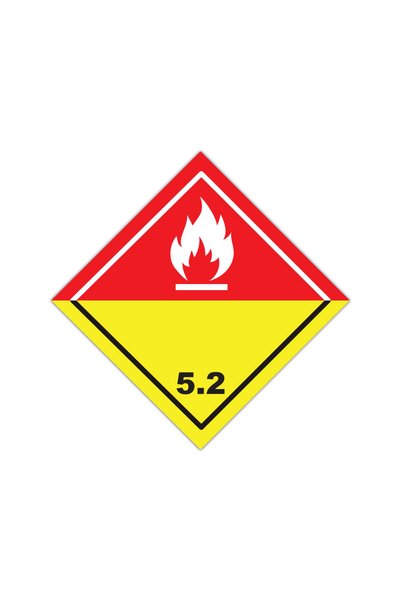 CUBIKA Autocolant ADR 5.2 Substante peroxidice organice, CUBIKA, PVC 3 mm, 10...