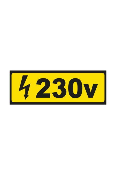 CUBIKA Indicator informare 230V - autocolant sau placa PVC, CUBIKA, PVC 3 mm,...