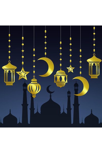 Generic زينة عيد مبارك - زينة حفلات العيد الإسلامية - عبوة واحدة