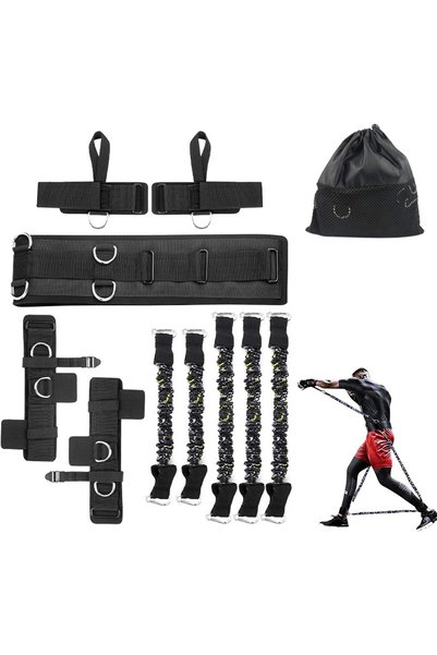 Generic Boxing Resistance Bands Set for Speed and Agility, Workout Band Ankle...