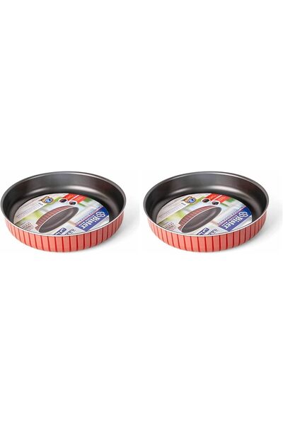 Generic صينية خبز مستديرة مخططة (30 سم) |   مصنوع من مواد عالية الجودة |   مق...
