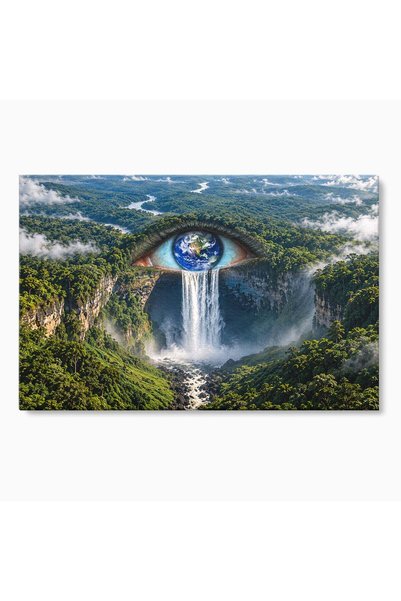 Luxcanva Tablou Canvas Privirea Pădurilor Luxuriante 150x100 cm pe Sasiu Lemn...