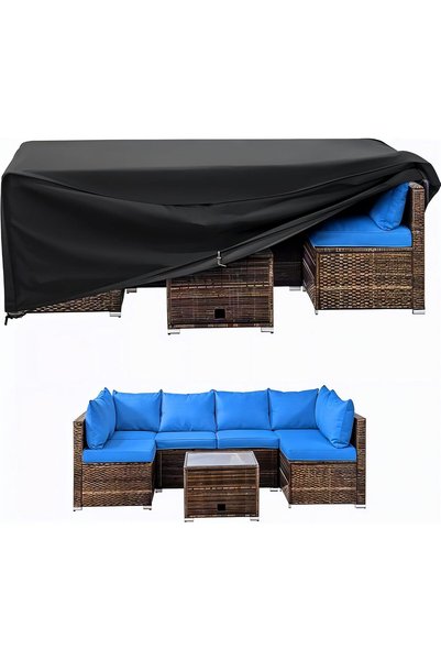 TOPIFY مجموعة أغطية أثاث الحدائق والفناء المقاومة للماء، (250x200x80) مصنوعة ...