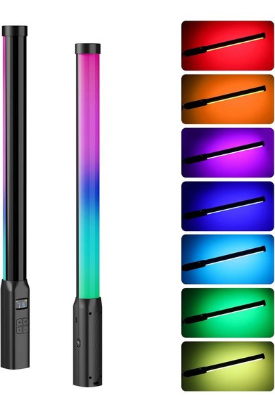 ulanzi عصا إضاءة محمولة VL119، 360 درجة °   إضاءة LED RGB للتصوير الفوتوغرافي...