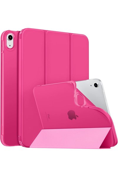 Generic Slim Case for iPad (A16) 11th/10th Gen 2025/2022, Bright Pink