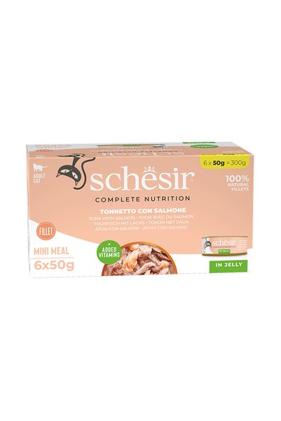Schesir Ton Balıklı Somonlu Jöleli Konservesi 50 Gr 6 Al 5 Öde