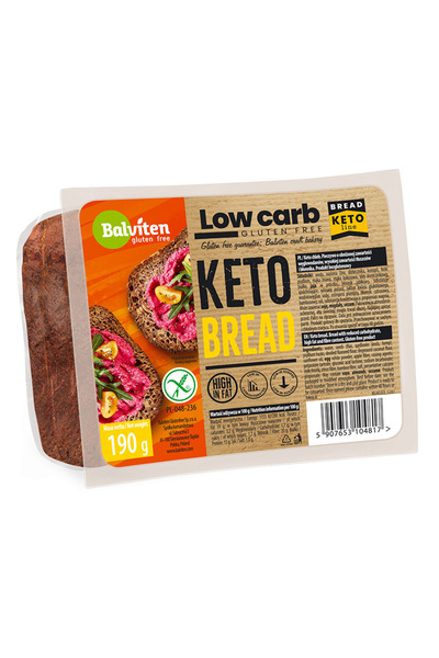 Balviten Pâine Keto, cu conținut scăzut de carbohidrați, fără gluten, 190g