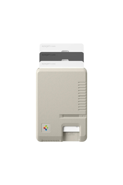 Spigen Portofel magnetic retro Classic LS, bej, AFA10949