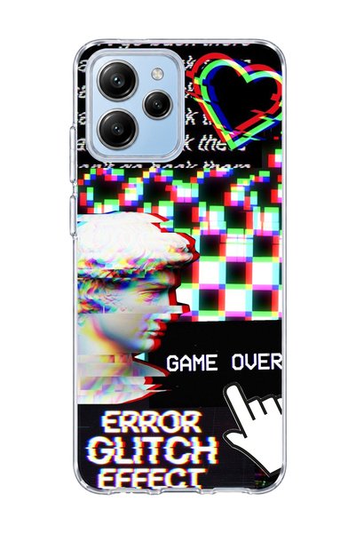 lelia Poco M6 Pro 5g Compatible Broken Statue Screen Printed Transparent Phon...