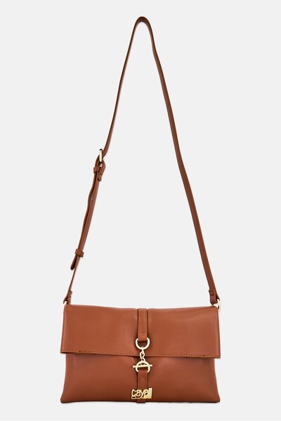 Cavalli Class Women Brand Logo Cross Body Bag, Brown