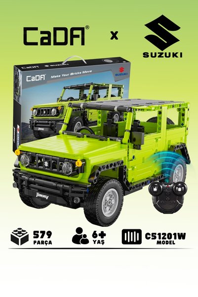 cada Suzuki Jimny Lisanslı SUV Arabası 579 Parça Bloklu 1:20 Ölçek 2.4gHz Uza...