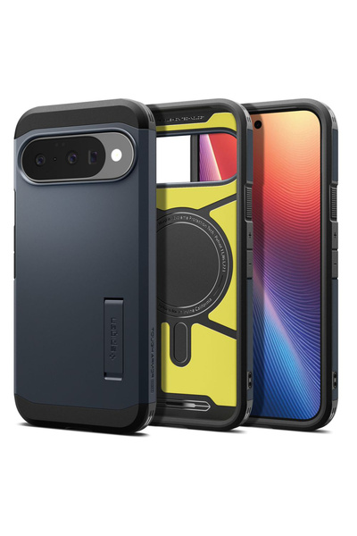 Spigen Husa Google Pixel 10 Tough Armor MagSafe, albastru